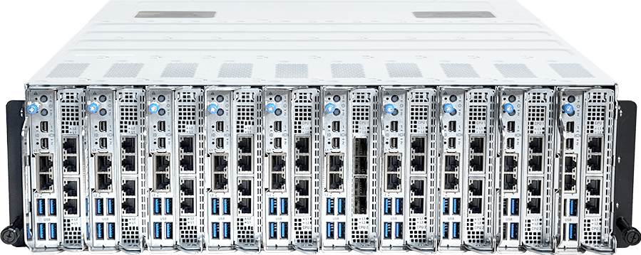 Blade Server - AMD EPYC™ 4005/4004 & Ryzen™ 9000/7000 Series Processors - 3U 10-Blade 20-Node UP - B353-C60-AAS2