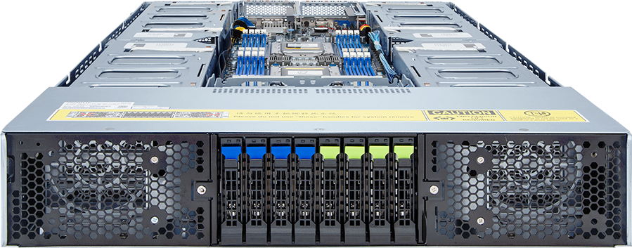 HPC Server - AMD EPYC™ 7003/7002 - 2U DP 16 x Gen4 GPUs (Broadcom solution) Immersion Platinum - G292-Z43-ICU1