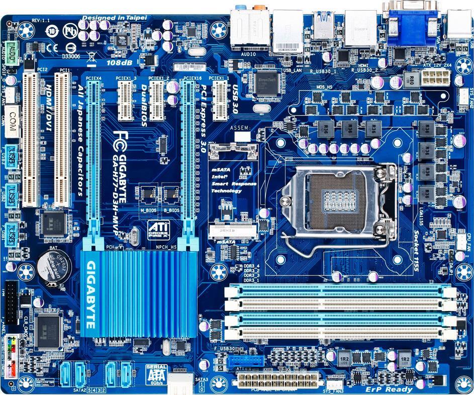 GIGABYTE H77-D3H-MVP M/B+ CPU+メモリ8GBセット GA-H77-D3H-MVP (Rev. 1.1) - GIGABYTE Global