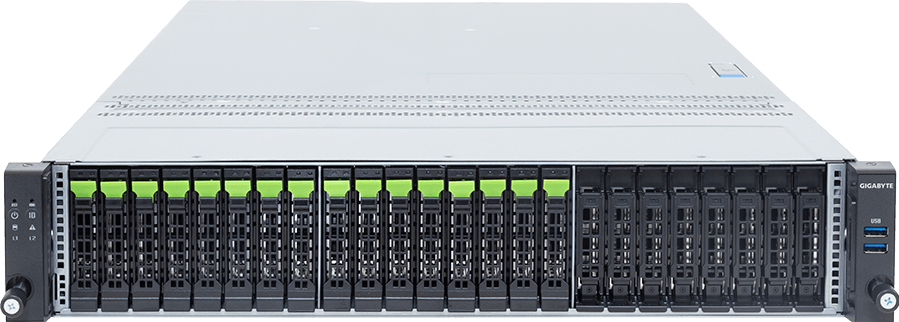 Rack Server - AMD EPYC™ 9006 SP7 Server Processors - 2U UP 16-Bay Gen5 NVMe/SATA/SAS-4 - R265-DG2-AJ1