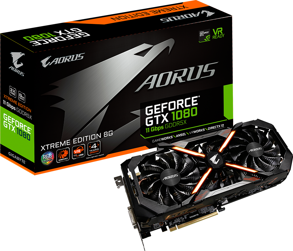 Tarjetas de Video - AORUS GeForce® GTX 1080 Xtreme Edition 8G 11Gbps