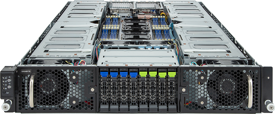 HPC/AI Server - 5th/4th Gen Intel® Xeon® Scalable - 2U DP 16 x PCIe Gen5 GPUs (with PCIe switches) - G293-S43-AAP1