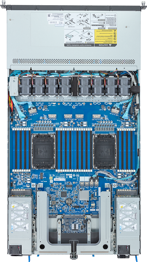 Rack Server - 5th/4th Gen Intel® Xeon® Scalable - 1U DP 8-Bay Gen4 NVMe/SATA/SAS Titanium - R183-S91-AAV1