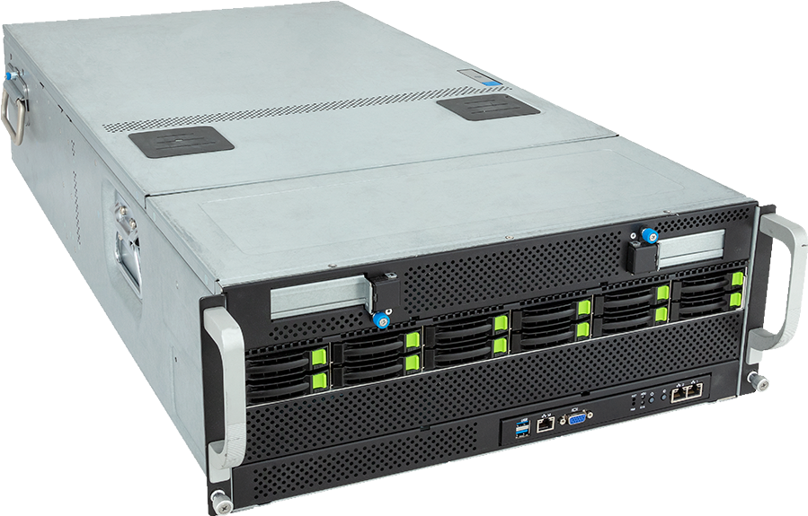 HPC/AI Server - AMD EPYC™ 9004 - 4U DP 8 x PCIe Gen5 GPUs (with PCIe switches) - G493-ZB3-AAP1