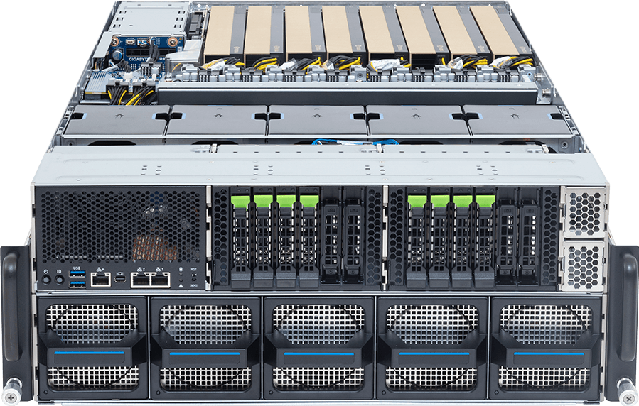NVIDIA MGX™ Server - AMD EPYC™ 9005 Server Processors - 4U DP 8 x NVIDIA RTX PRO™ GPUs - XL43-ZX2-AAS1