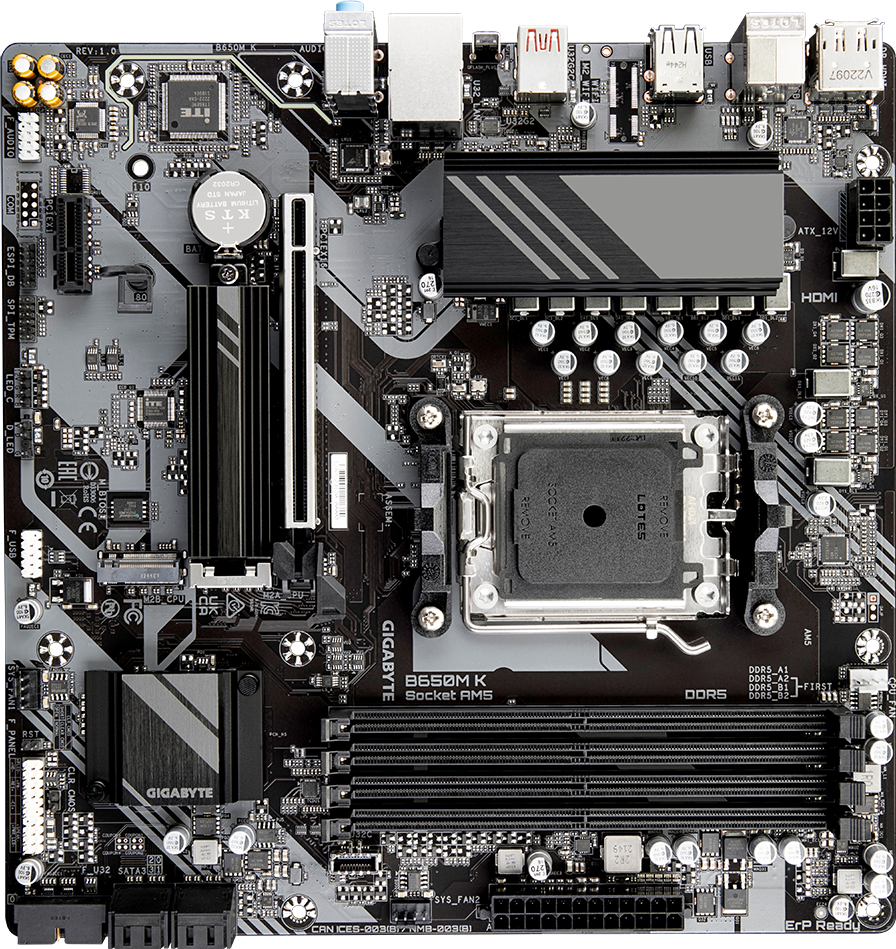GIGABYTE B650M K (AMD Socket AM5対応) B650M K (Rev. 1.0) - GIGABYTE Global