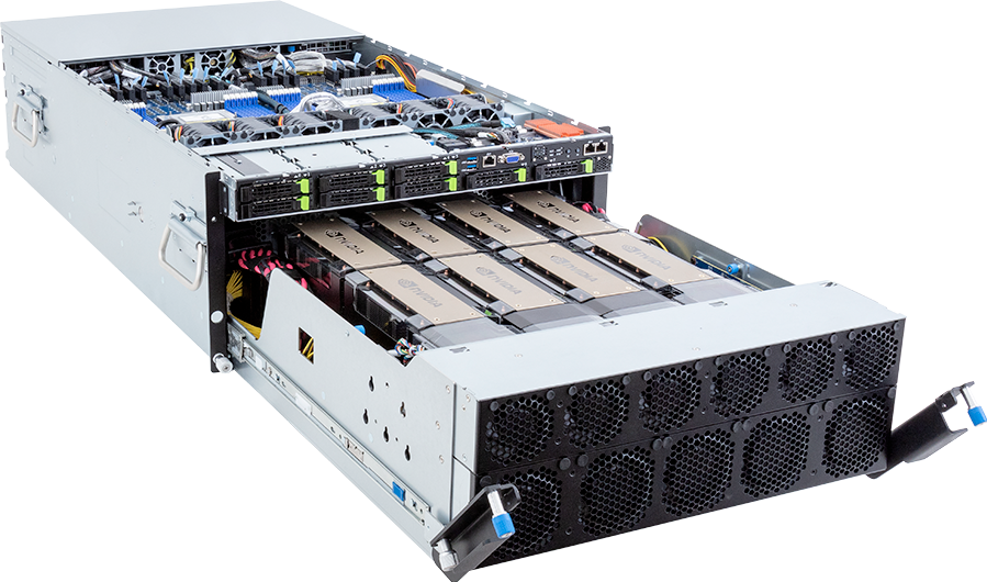 HPC/AI Server - AMD EPYC™ 9004 - 5U DP NVIDIA HGX™ H100 8-GPU 4-Root Port - G593-ZD2-AAX1