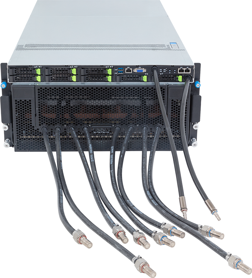 HPC/AI Server - 5th/4th Gen Intel® Xeon® - 5U DP AMD Instinct™ MI300X 8-GPU DLC - G593-SX1-LAX1