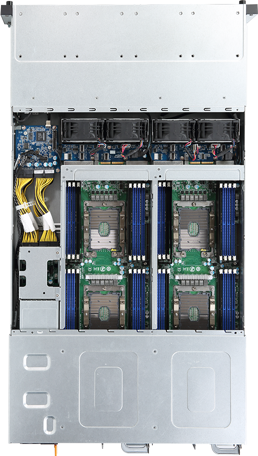 High Density Server - 2nd/1st Gen Intel® Xeon® Scalable - 2U 4-Node DP 12-Bay SATA/SAS - H261-3C0
