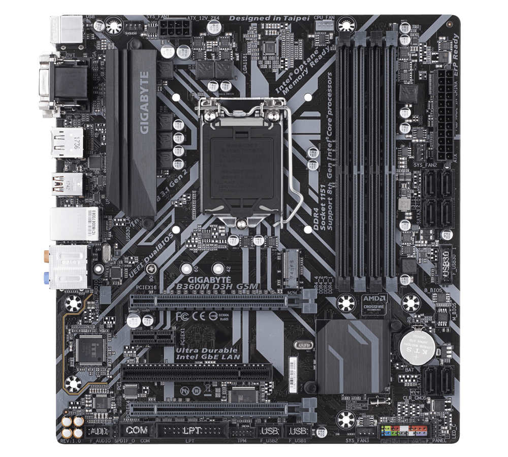 B360M D3H GSM (Rev. 1.0) - GIGABYTE U.S.A.
