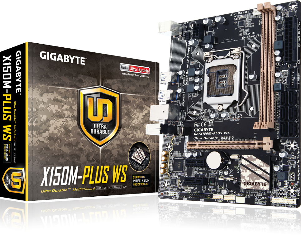 Placas-mãe - GA-X150M-PLUS WS