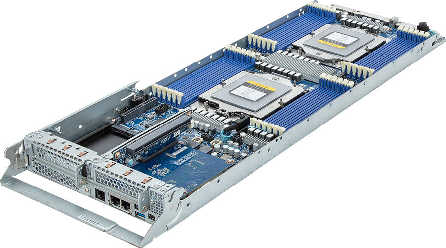 High Density Server - AMD EPYC™ 9004 - 2U 4-Node DP 8-Bay Gen4 NVMe/SATA/SAS 2600W - H273-Z82-AAN1