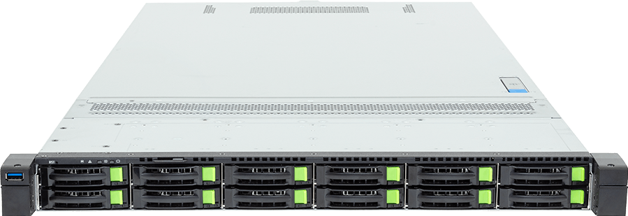 Rack Server - AMD EPYC™ 9006 SP7 Server Processors - 1U DP 12-Bay Gen5 NVMe/SATA/SAS-4 DLC - R185-D91-LS1
