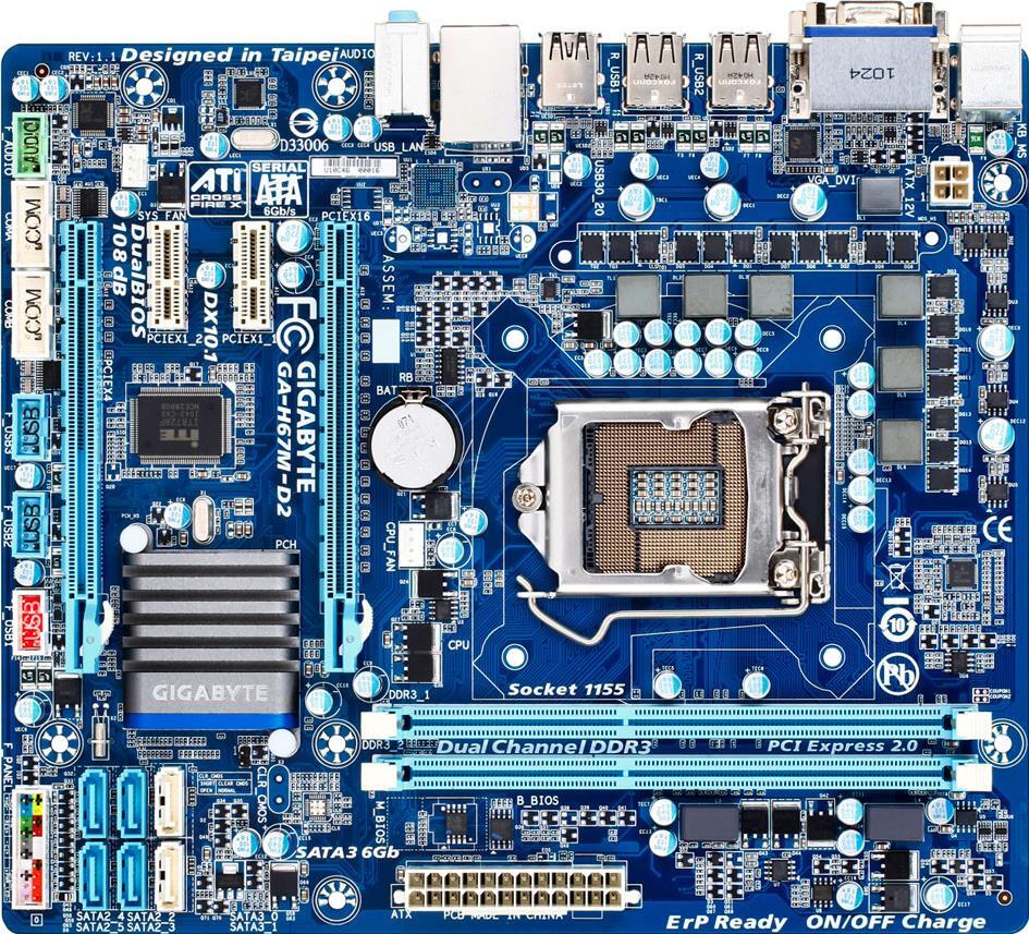 Motherboard - GA-H67M-D2