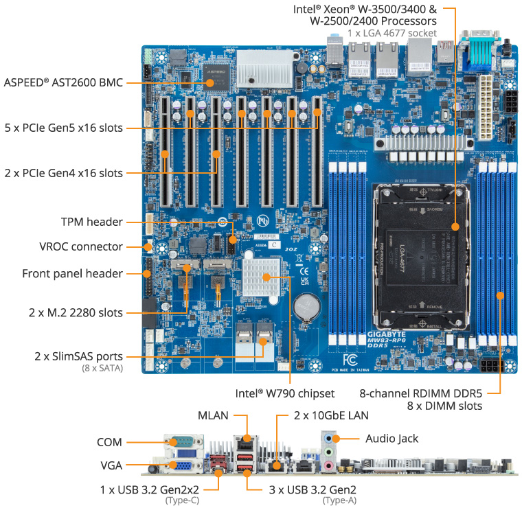MW83-RP0 (rev. 1.x/3.x) | Workstation Motherboard - GIGABYTE MW83-RP0 (rev. 1.x/3.x) | Workstation Motherboard - GIGABYTE