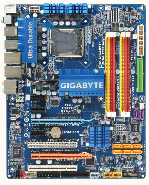 GIGABYTE 2 oz Copper PCB Ultra Durable 3 X58 P45 motherboards
