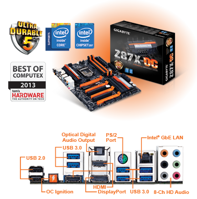 GA-Z87X-OC (rev. 1.x) Overview | Motherboard - GIGABYTE Global