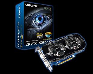 Carte Graphique GIGABYTE Windforce N560OC 1 Go GTX 560 Ti (occasion)