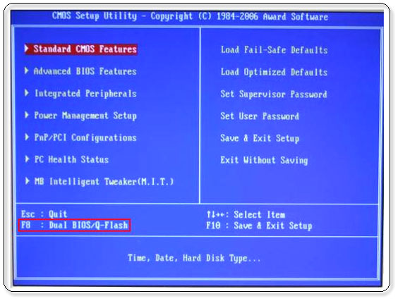 gigaoctet 8 bios